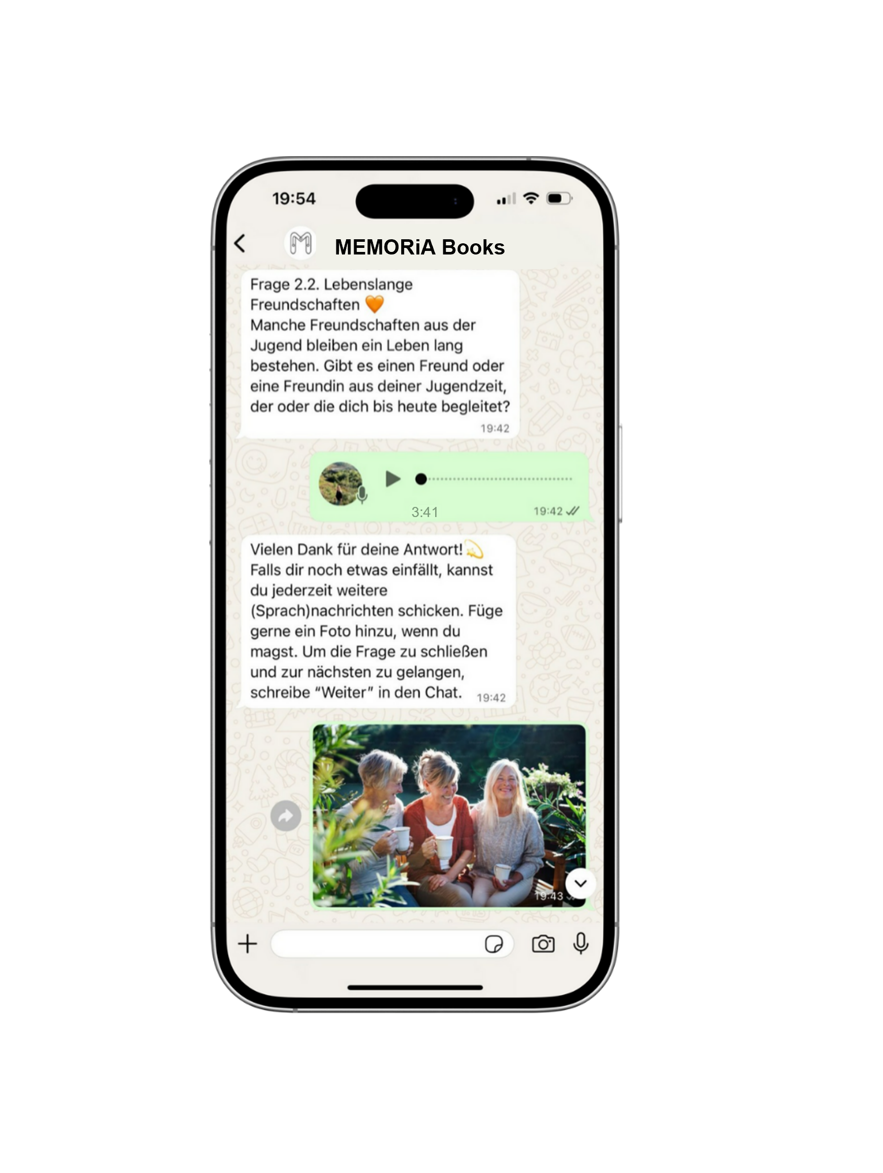 Whatsapp hilft beim Erstellen der Erinnerungsgeschichte